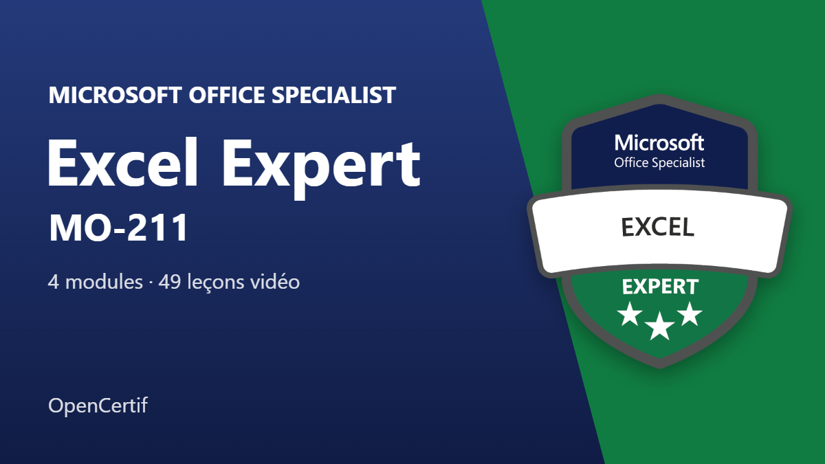 MOS 211 EXCEL EXPERT